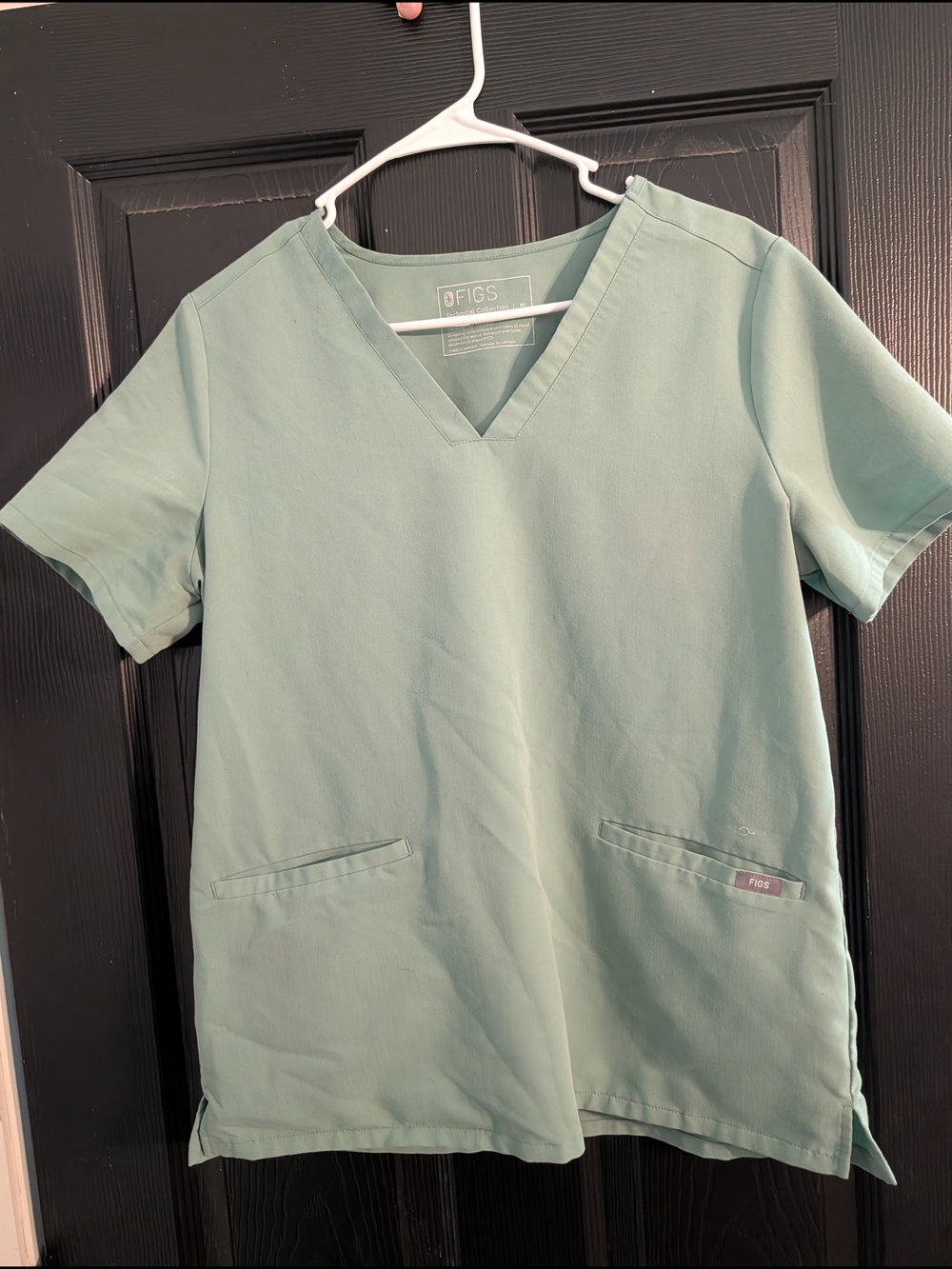 FIGS Women's V-Neck Tunic Top in Sage